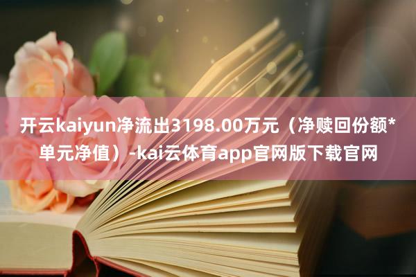 开云kaiyun净流出3198.00万元（净赎回份额*单元净值）-kai云体育app官网版下载官网