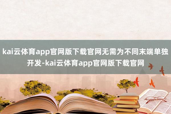 kai云体育app官网版下载官网无需为不同末端单独开发-kai云体育app官网版下载官网